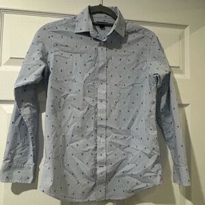 Tommy Hilfiger Light Blue Dress Shirt with Pattern